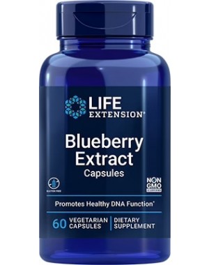 Blueberry Extract cápsulas, 60 cápsulas vegetarianas Life Extension 
