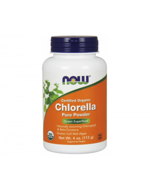 Chlorella Powder. Organic 113g Now foods