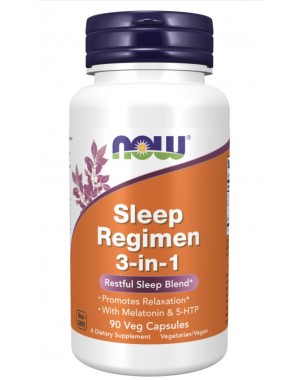 Sleep Regimen 3-in-1 Regime do sono 90 Veg Capsules Now 