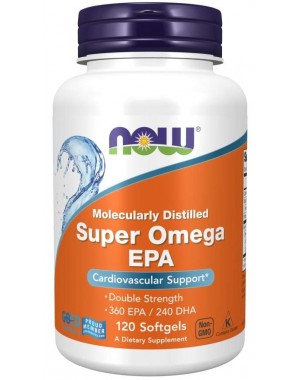 Super Omega EPA, Double Strength 120 Softgels NOW 