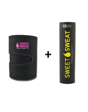 Cinta Neoprene para Perna Rosa + Sweet Sweat 182g