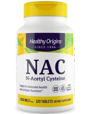 NAC (N-Acetyl Cysteine) 1000 mg 120 tabs Healthy Origins