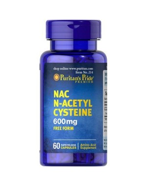 NAC 600 mg N-Acetyl Cysteine 60 capsules PURITANS Pride