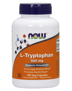 L Tryptophan triptofano 500 mg 120 Veg Capsules NOW Foods