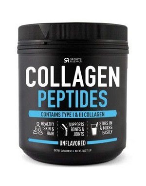 Colageno Peptides Hydrolyzed type I e III (16oz)  454g SPORTS Research