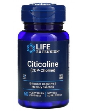 Citicoline (CDP-Choline) 60 vegetarian capsules LIFE Extension