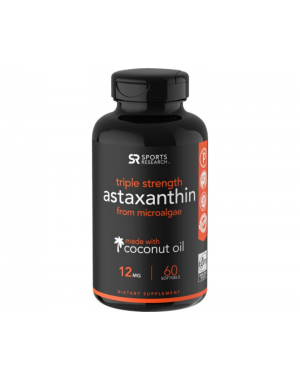 Astaxanthin 12mg, 60 Softgel Sports Research 