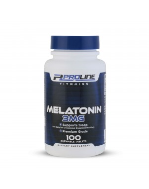 Melatoninaa 3mg 100 Chewable Tablets PLV Proline Vitamins