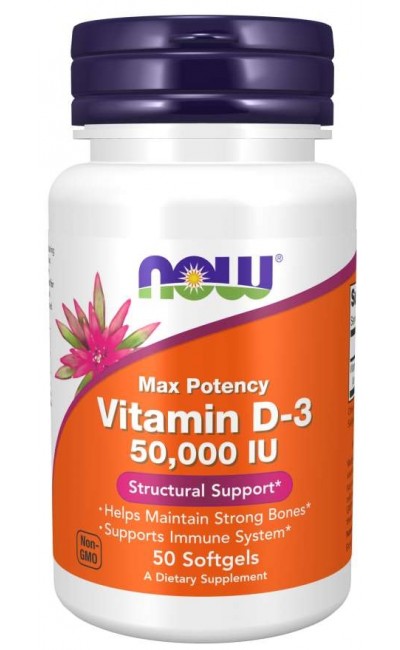 Vitamin D3 50 000 IU 50 Softgels NOW Now Foods vitamin-d3-50-000-iu-50-softgels-now-now-foods