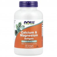 Calcium Magnesium 120 Softgels Now foods