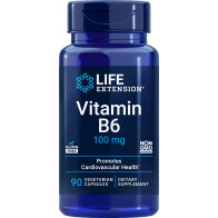 Vitamin B6, 250 mg, 100 Vegetarian Capsules Life