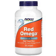 Red Omega, Red Yeast Rice with CoQ10, 180 Softgels Now foods