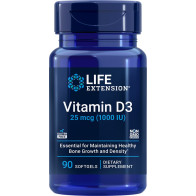 Vitamin D3, 25 mcg (1,000 IU), 90 Softgels