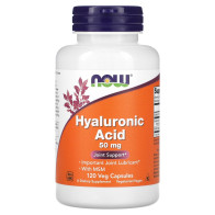 Hyaluronic Acid + MSM  50 mg, 120 Veg Capsules