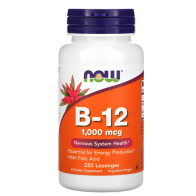 B12 1000mcg 250Loz Now foods