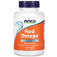 Red Omega, Red Yeast Rice with CoQ10, 90 Softgels Now foods