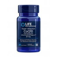 Super Ubiquinol CoQ10 with Enhanced Mitochondrial Support 50 mg, 30 softgels Life Extension