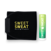 Sweet Sweat Stick 6.4 Oz + Waist Trimmer-Citrus Mint-Yellow-M