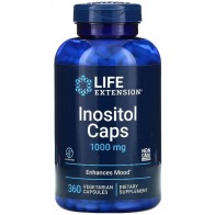 Inositol Caps 1000 mg, 360 vegetarian capsules LIFE Extension