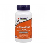 L Carnitine Carnitina 250mg 60 vegcaps NOW Foods