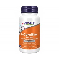 L Carnitine Carnitina 500mg 60 Veg Caps NOW Foods