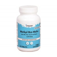 Methyl B12 Melts 1000mcg 120tablets sabor cereja VITACOST