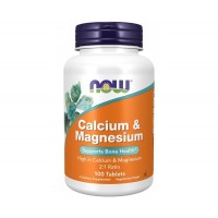 Calcium Magnesium 100 Tablets NOW Foods