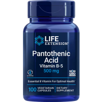 Pantothenic Acid, Vitamin B-5, 500 mg, 100 Vegetarian Capsules Life