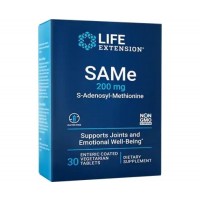 SAMe S-Adenosyl-Methionine 200 mg 30 enteric coated tablets LIFE Extension