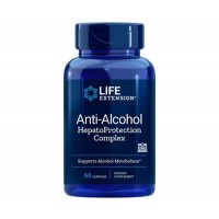 Anti Alcohol HepatoProtection Complex 60 veg Capsules Life Extension