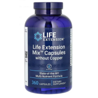 Mix Capsules Without Copper, 360 Capsules Life Extension