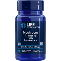 Mushroom Immune with Beta Glucans, 30 Vegetarian Capsules Life Extension