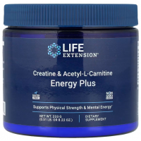 Creatine & Acetyl-L-Carnitine Energy Plus 233g Life Extension