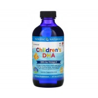 Children DHA 8oz 237ml sabor morango NORDIC Naturals