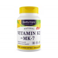 Vitamina K2 MK7 100mcg 60 Veggie Softgels HEALTHY Origins