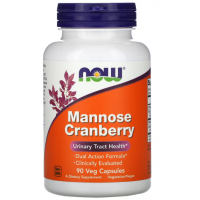 Mannose Cranberry, 90 Veg Capsules Now foods