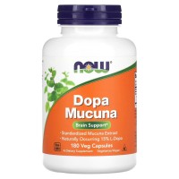 Dopa Mucuna, 180 Veg Capsules Now foods