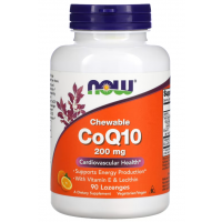 Chewable CoQ10, 200 mg, 90 Lozenges Now foods