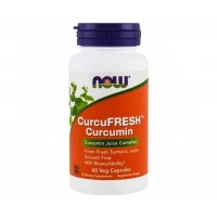 CurcuFRESH Curcumin 60 Veg Capsules NOW Foods