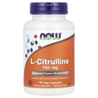 L-Citrulline 750 mg 90 Veg Capsules Now foods
