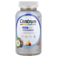 Centrum, Men 50+ Multigummies, Assorted Natural Fruit, 140 Gummies