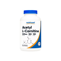 Nutricost, Acetyl L-Carnitine Capsules 500 MG 180 CAPS