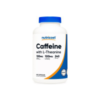 Nutricost, Caffeine + Theanine 100/100 MG 240 CAP