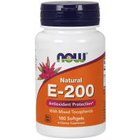 Vitamina E 200 IU 100 Softgels NOW Foods