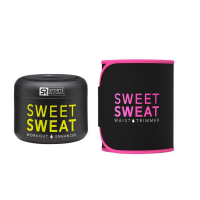 Sweet Sweat Jar 3.5 Oz + Waist Trimmer-Pink-L-Original