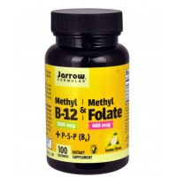 Methyl B12 & Methyl Folate plus Pyridoxal-5-Phosphate Lemon 100 lozenges Jarrow Formulas