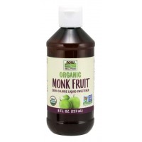Monk Fruit Organic adoçante 237 ml NOW Foods