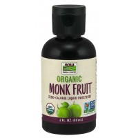 Monk Fruit Organic adoçante 59 ml NOW Foods