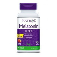 Melatonina 1mg FAST DISSOLVE sublingual 90 tablets Sabor Strawberry NATROL