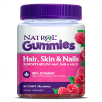 Hair Skin & Nails Gummies Beauty. Raspberry. 90ct Natrol